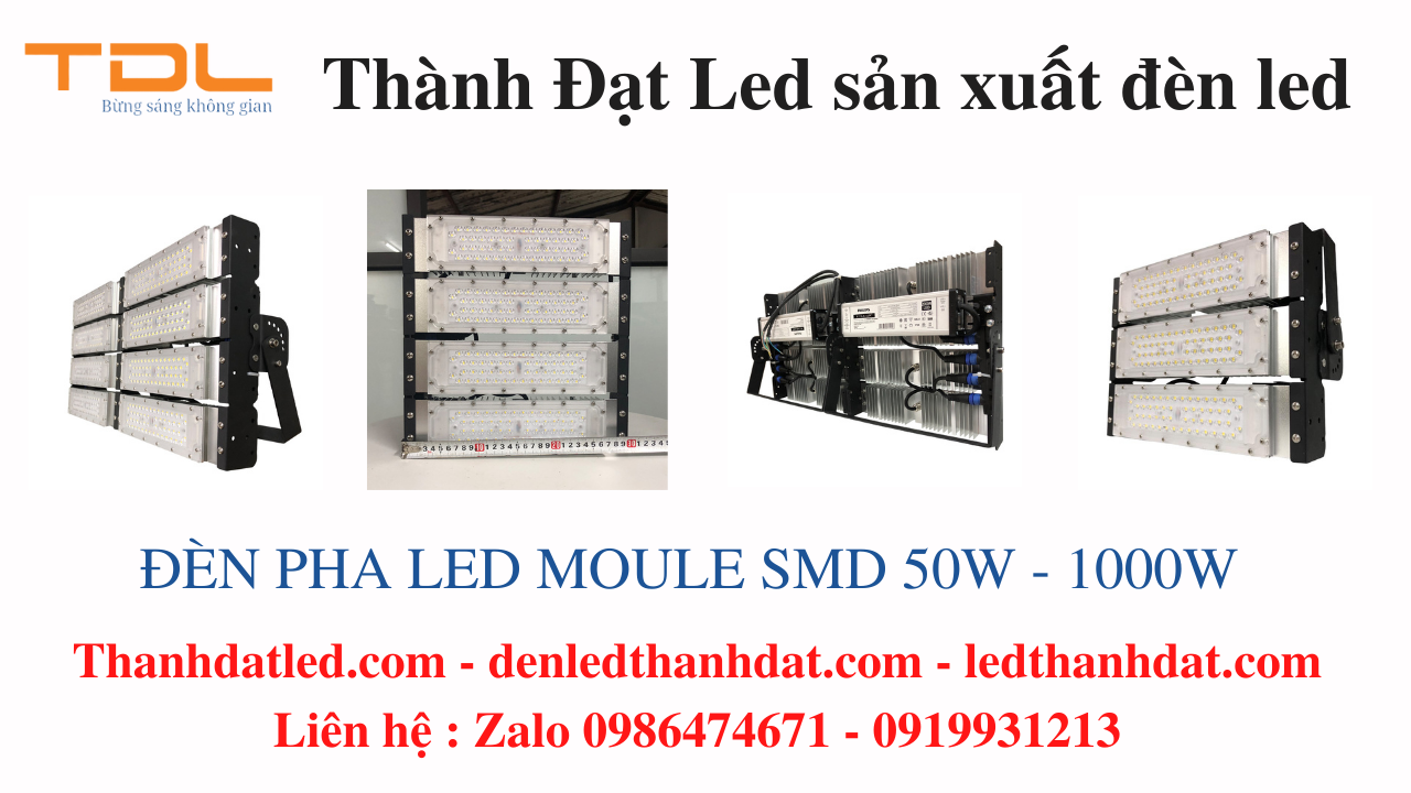 đèn pha led module 50w 100w 150w 200w