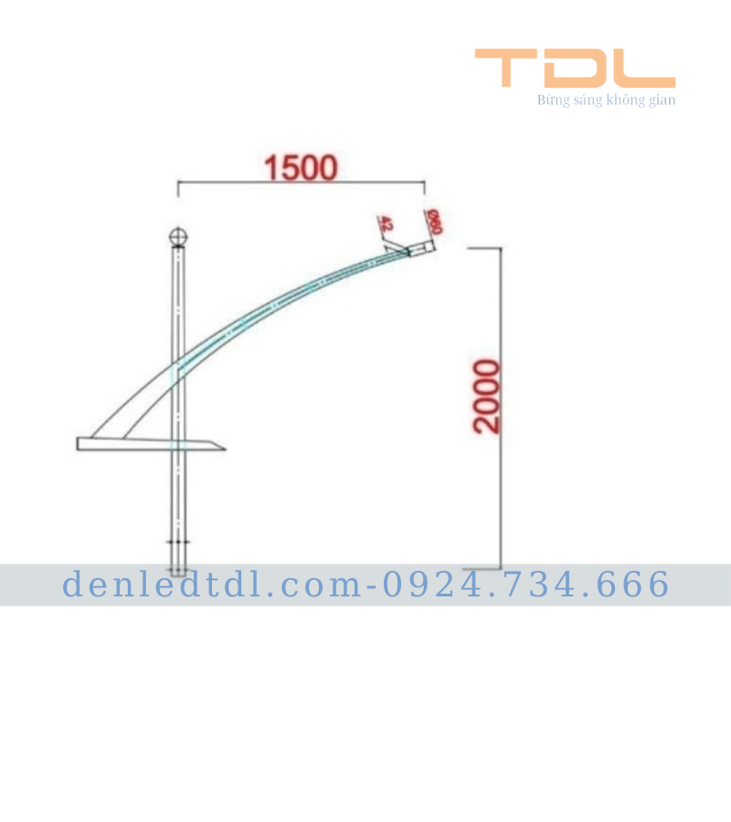 cột đèn chiếu sáng TDLC-DR05