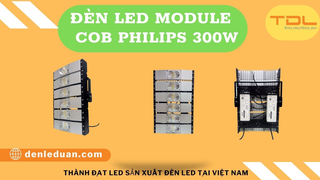 đèn pha led COB Philips 300w