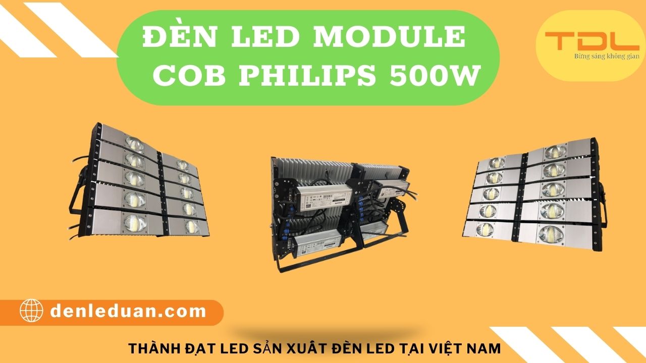 đèn pha led COB Philips 500w