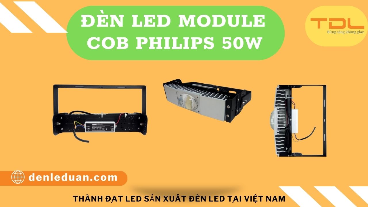 đèn pha led COB Philips 50w